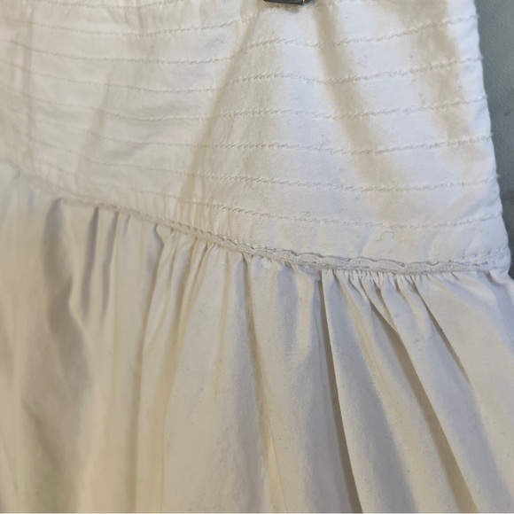 Anthropologie Maeve Embroidered Drop Waist Cotton Skirt SZ 12 - Picture 2 of 4